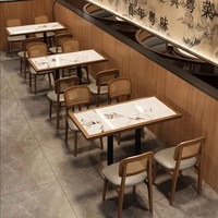 Set di Tavoli e Sedie per Ristoranti, Caffetterie e Sale da Pranzo, Design Moderno OEM ODM per Arredamento Commerciale