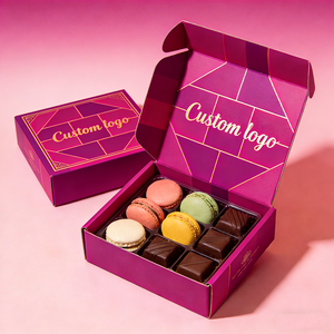 Emballage en papier pour desserts, chocolat, biscuits, beignets, cupcakes, boîte combinée, design multi-compartiments, boîte d'emballage pour boulangerie - Product Image 3