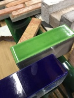 Togen Luxe carreaux émaillés terre cuite forme ronde briques revêtement mural pour la construction