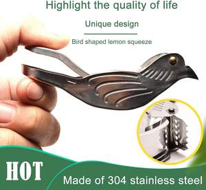 Presse-agrumes manuel WXL653 en acier inoxydable en forme d'oiseau, portable, pour fruits, vente en gros - Product Image 4