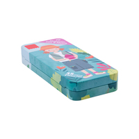 Nouvelle boîte en fer blanc de style moderne, rectangulaire argentée, pour cadeaux et bonbons, avec couvercle à charnière, petite boîte métallique