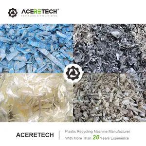 Aceretech HS2000 mesin penghancur Film industri PP/PE poros tunggal plastik dengan harga pabrik