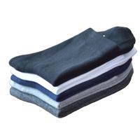 Chaussettes en bambou personnalisées avec logo, respirantes, absorbantes, douces, antibactériennes, couleur unie, tricotées, vente en gros