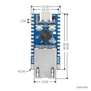 Carte de développement de microcontrôleur Raspberry Pi RP2040 avec module de carte mère double cœur et port réseau CH9120 RP2040-ETH/RJ45 intégré - Product Image 4