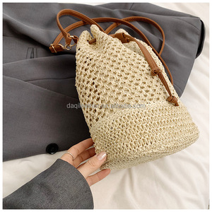 กระเป๋าโท้ทสานฟางธรรมชาติราคาส่งถูกที่สุด กระเป๋าถือคุณภาพสูงสำหรับผู้หญิง - Product Image 4