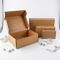 Boîte d'emballage plate personnalisée avec logo, en carton kraft recyclable, laminée mate, découpée et pliable, pour chaussettes