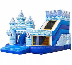 <span class=keywords><strong>Castillo</strong></span> Inflable <span class=keywords><strong>de</strong></span> PVC <span class=keywords><strong>de</strong></span> la Princesa <span class=keywords><strong>Frozen</strong></span>, 5.5m X 5m, Capacidad <span class=keywords><strong>de</strong></span> 100-500KG, para Uso Comercial en Parques Urbanos y Escuelas, en Oferta - Product Image 1