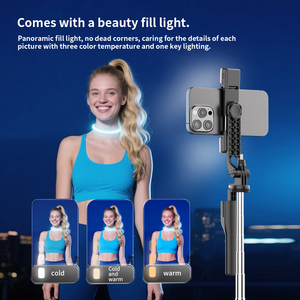 Trípode de plástico plegable <span class=keywords><strong>profesional</strong></span> K50 de 1,9 m, rotación de 360 grados, cardán de tiro panorámico, palo de Selfie, vídeo <span class=keywords><strong>para</strong></span> teléfono móvil - Product Image 4