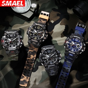 Montre de sport de luxe pour homme, étanche, affichage numérique LED double, chronomètres, Relogio Masculino SMAEL 8072MC, montre-bracelet de sport - Product Image 4