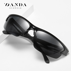 Roupai TR90 Polarized Sunglasses Men Sports Outdoor Cycling Driving Type 3 TAC Lens <b>Grey</b> <b>Frame</b> - Product Image 3