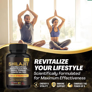 OEM Private Label 10-in-1 Gouden Capsule Pure Himalaya Shilajit Capsules Ashwagandha Capsules voor Gezondheid Voedingssupplement - Product Image 5