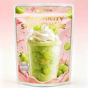 Wholesale Sticker Mylar Bags <strong>Starburst</strong> - Bubble Tea &amp; Boba Themed Pre Made Resealable Pouch - Product Image 4