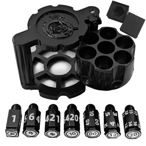 Juego de Dados Metálicos Estilo Revólver 2026, Dados Poliédricos con Forma de Bala para Juegos de Mesa de Rol como Dungeons & Dragons - Product Image 2