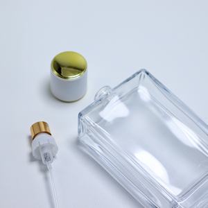 Wholesale Elegant Frasco De Perfumes Clear <b>Glass</b> <b>Spray</b> <b>Bottle</b> Cologne <b>Bottles</b> Crimp Perfume <b>Bottle</b> With Black Golden Cap - Product Image 2