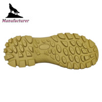 Semelle de chaussure d'extérieur en caoutchouc MD+Wolf Brand Khaki, vente en gros, semelle extérieure en caoutchouc antidérapante et résistante à l'usure pour le trekking et le travail, fournie directement par l'usine