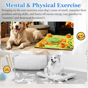 Nouveau tapis d'alimentation portable intérieur/extérieur 2023 pour animaux de compagnie, tapis de recherche de nourriture pour chiens - Product Image 4