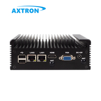 Dual LAN Dual Serial 6 puertos USB Intel I5 8250U 4G/WiFi Fanless Box PC para uso industrial Nuevo con enchufes AU/US