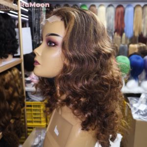 Extensiones de Cabello Humano con Rizos Fumi Dobles, Cierre Frontal Transparente, 250% de Densidad, Cabello Virgen Vietnamita # 4/30 Bleached Medium Black <span class=keywords><strong>Friday</strong></span> - Product Image 4