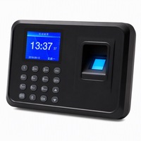 Máquina biométrica de control de asistencia por huella dactilar, terminal de control de acceso con código PIN, reconocimiento rápido para el registro de tiempo del personal de oficina