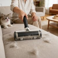 Rouleau Électrostatique Réutilisable Auto-Nettoyant pour Poils d'Animaux, Outil de Toilettage en TPR pour Chiens et Chats, Personnalisable en Gros OEM