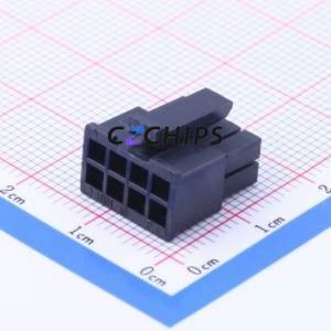 HX30002-8P Housing (Wire-to-Board / Wire-to-Wire) P=3mm Connector ( Jack Structure: 2x4P )( Pitch: 3mm )( Row Spacing: 3mm ) - Product Image 1