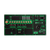 Carte d'amplification karaoké DSP 200W DC12V, module audio sans fil, micro, guitare, USB, TF, radio FM, télécommande