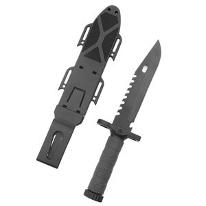 एलईडी लाइट सर्वाइवल चाकू फ्लैंट स्टिक हार्ड प्लास्टिक शेथ एडीसी आउटडोर शिकार निश्चित ब्लेड उपयोगिता चाकू डिय 4c13 - Product Image 3