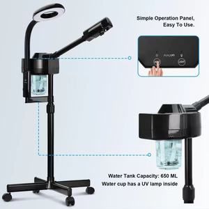 Beauty Salon Modern Portable Multi-Function Facial <b>Steamer</b> with Magnifying Glass Hydrating Features for Living Room Bedroom Use - Product Image 5