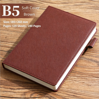 Libreta de Cuero PU B5 con Logotipo Personalizado, Diario de Oficina, 240 Páginas, Tapa Blanda, Bloc de Notas Ejecutivo, Material Escolar