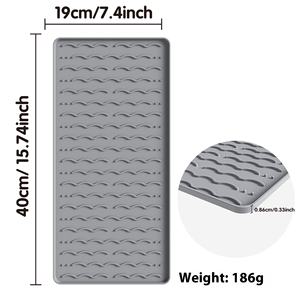 Grand plateau d'égouttage 2 en 1 <span class=keywords><strong>Tapis</strong></span> de café en silicone <span class=keywords><strong>Tapis</strong></span> de table <span class=keywords><strong>isolant</strong></span> <span class=keywords><strong>thermique</strong></span> antidérapant avec coussin de séchage pour tasses à café - Product Image 6