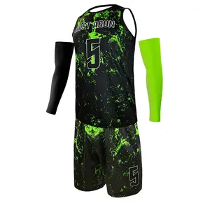 HOSTARON Sublimação completa personalizada Costurado Combinação de cores Basquete Jersey Set bordado costurado Laker Basketball Wear