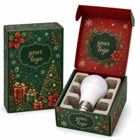 Scatola Postale Ondulata Impermeabile di Alta Gamma con Finestra, Perforazioni su Due Lati, Laminazione Opaca e Chiusura Magnetica per Natale Smart