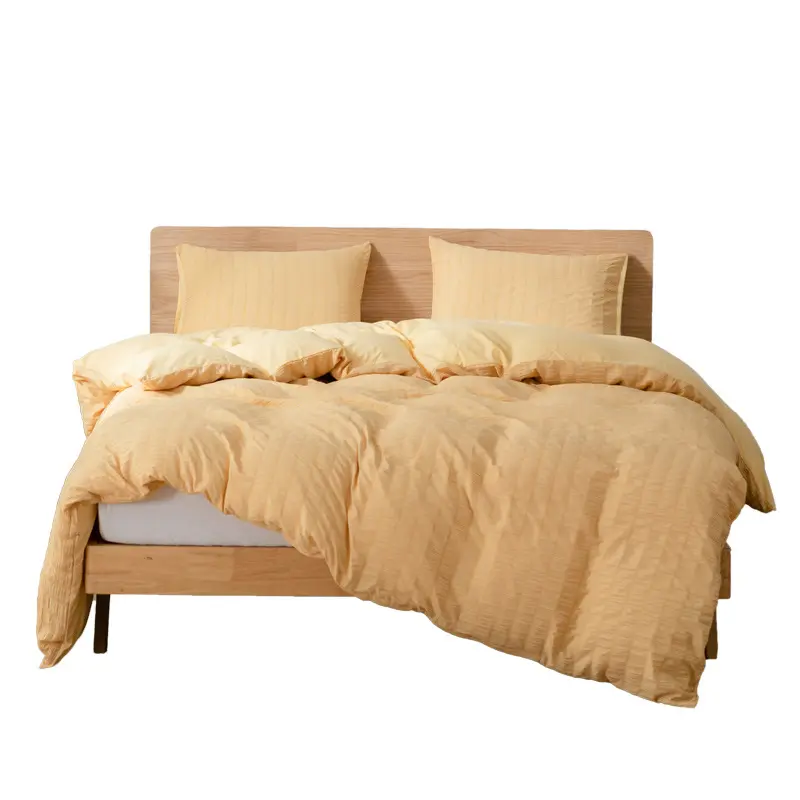 Cama de linho de cama de luxo branca, conjunto de roupa de cama queen king 100 algodão