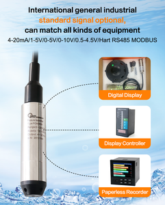 ステンレス鋼圧力センサー＆水位トランスミッター 4-20mA IP68 液体タンク、プール、燃料油、下水用 - Product Image 4