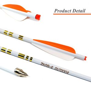 Perno de ballesta de carbono para tiro con arco, eje de flecha de carbono de 16/18/20 pulgadas, paletas de TPU, puntas de campo de acero inoxidable aptas para ballesta - Product Image 6