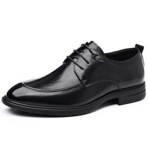 Zapatos de Cuero Casuales de Estilo Vintage 2026, Lavados con Agua, con Suela Derby, Zapatos de Vestir con Cordones y Punta en Pico, Elegantes para Negocios - Product Image 6