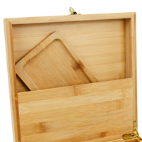 Plateau roulant amovible lavable en bois d'acacia, boîte de rangement zodiaque réglable sur mesure pour sous la voiture