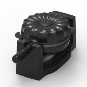 Mini <span class=keywords><strong>gaufrier</strong></span> électrique domestique avec revêtement antiadhésif <span class=keywords><strong>rotatif</strong></span> et pieds antidérapants, base stable. - Product Image 1