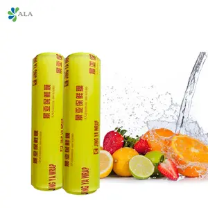 Free Sample Transparent Pvc Cling Film Food Plastic Packing Film Food Grade Package Film