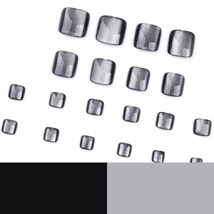 <span class=keywords><strong>Faux</strong></span> <span class=keywords><strong>ongles</strong></span> carrés noirs effet œil-de-chat à presser pour les <span class=keywords><strong>pieds</strong></span> – Populaires <span class=keywords><strong>faux</strong></span> <span class=keywords><strong>ongles</strong></span> d'orteil à presser - Product Image 4