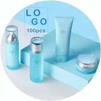 OEM 4個Hydrating Cream Anti Aging Facial Skin Care Set Private Label、Whitening Organic Vegan Korean Face Serum Skin Care Set