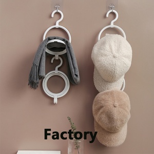 Multifunctional Plastic Hat <b>Storage</b> <b>Rack</b> Circular Combination Overlay Hook Scarf Bag Organizing <b>Rack</b> for Household - Product Image 1