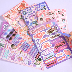 Simno simpatico <span class=keywords><strong>Anime</strong></span> Gilr ragazze <span class=keywords><strong>note</strong></span> Memo Set adesivo nastro Washi piani di album decorazioni - Product Image 3