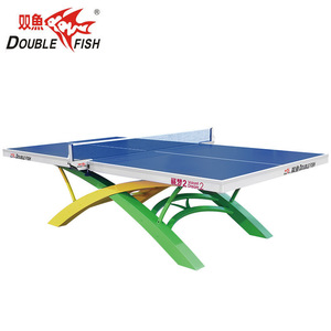 Mesa de Ping Pong Double Fish Dream 2, 300x180cm, para Uso en Interiores, Competición, Mesa de Tenis de Mesa Resistente y Estándar - Product Image 2