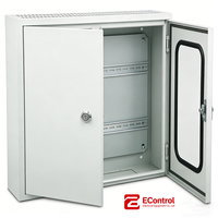 Boîtier de distribution métallique ventilé à double porte verrouillable EControl avec étagères IP65 (Personnalisation complète, Vente directe usine)