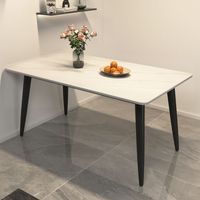 Ensemble de chaises de table à manger modernes en marbre pliable et extensible pour meubles de maison dans la salle à manger et la salle de bain pour l'entrée d'un appartement