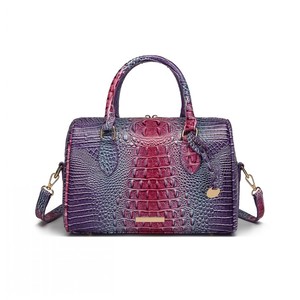 Sac à main bandoulière transfrontalier avec sangle d'épaule pour le voyage, style rétro, en imprimé crocodile Brahman, adapté aux femmes - Product Image 1