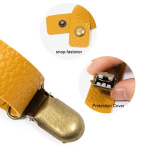 Hat Fixed <b>Clip</b> Keyring Outdoor Travelling PU Leather Hat <b>Clip</b> Keychain - Product Image 5