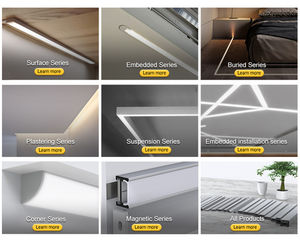 Fabricante de Perfiles de Extrusión de Aluminio 6063, Canal LED Lateral Empotrado de Aluminio, Tubo Flexible para Tira de Luz LED, Difusor - Product Image 6