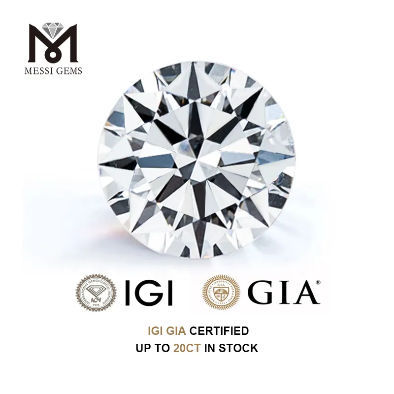 5% Desconto D VVS Cor 1CT 1.5CT 2CT 3CT 4CT 5CT 6CT Solto CVD Sintético Atacado IGI GIA Certified Lab Grown Diamante